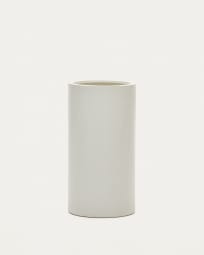 Vaso Aiguablava in cemento bianco Ø 42 cm
