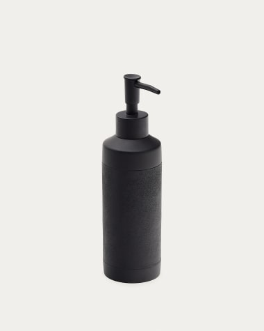 Sisel black polyresin soap dispenser
