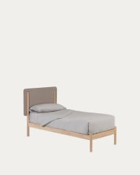 Shayndel solid rubber wood bed 90 x 190 cm