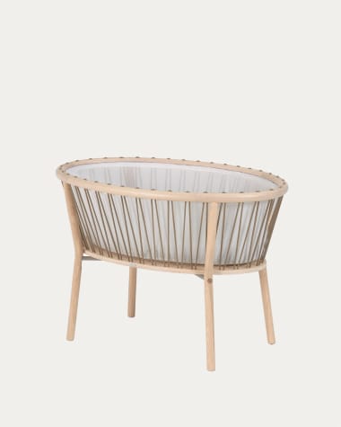 Leonela ash wood bassinet 97 x 62 cm FSC 100%