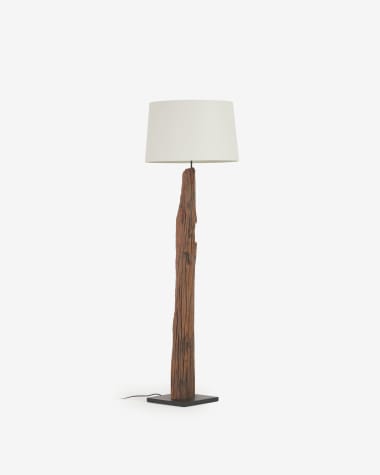 Powell floor lamp made of recycled wood
