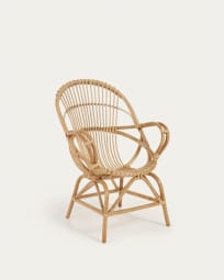 Mimosa rattan armchair with natural finish