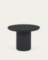 Taimi runder Gartentisch aus Zement mit schwarzem Finish Ø 110 cm