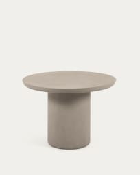 Tavolo da esterno Taimi rotondo in cemento Ø 110 cm