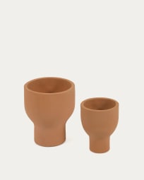 Set Vittorina di 2 vasi in terracotta Ø 26 cm / Ø 35 cm