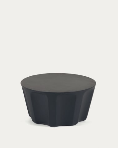빌란드라 콘크리트 원형 블랙 야외 커피 테이블 Ø 60cm