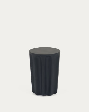 빌란드라 콘크리트 원형 블랙 야외 사이드 테이블 Ø 32cm