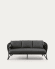3 seater Branzie sofa in black cord, 180 cm