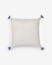 Adhara cushion cover 100% cotton in white 45 x 45 cm
