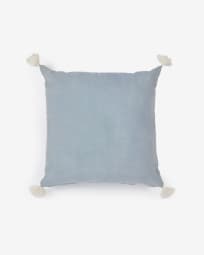 Adhara cushion cover 100% cotton in blue 45 x 45 cm