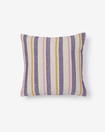 Marilina cushion cover 100% cotton in multicoloured stripes 45 x 45 cm