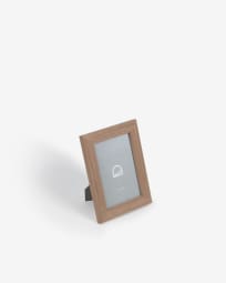 Small Nazira photo frame in wood with dark finish 14 x 18 cm