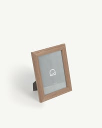 Medium Nazira photo frame in wood with dark finish 17 x 22 cm