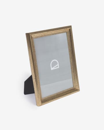 Large Naia golden photo frame 21 x 21 cm
