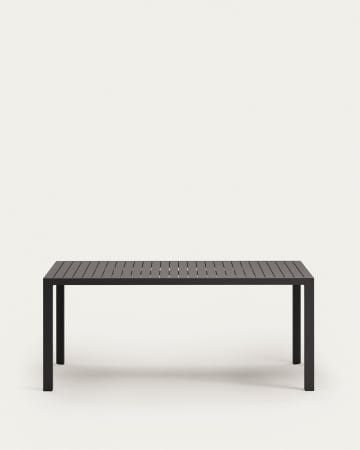 Τραπέζι εξωτερικού χώρου Culip, αλουμίνιο σε γκρι φινίρισμα, 180x90εκ