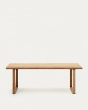 Τραπέζι Canadell, 100% εξωτερικού χώρου, μασίφ ανακυκλωμένο ξύλο τικ, 220x100εκ