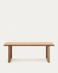 Τραπέζι Canadell, 100% εξωτερικού χώρου, μασίφ ανακυκλωμένο ξύλο τικ, 220x100εκ