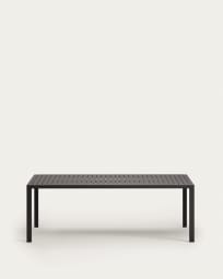 Culip aluminium outdoor table in powder coated grey finish, 220 x 100 cm