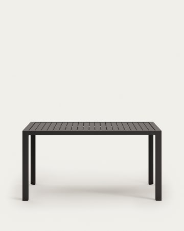 Culip buitentafel in aluminium met grijze afwerking 150 x 77 cm