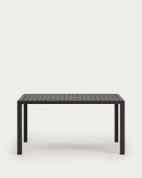 Τραπέζι εξωτερικού χώρου Culip, αλουμίνιο σε γκρι φινίρισμα, 150x77εκ