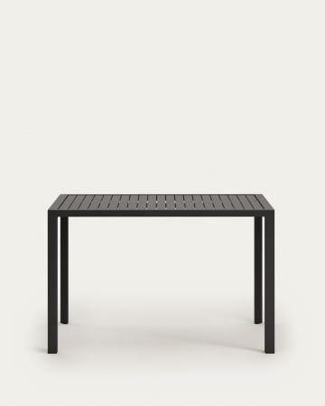 Ψηλό τραπέζι εξωτερικού χώρου Culip, αλουμίνιο σε γκρι φινίρισμα, 150x77εκ