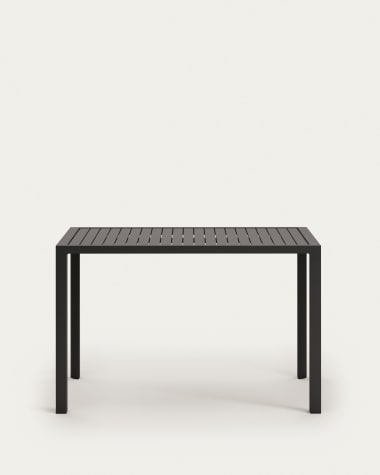 Culip aluminium outdoor bar table in powder coated grey finish, 150 x 77 cm
