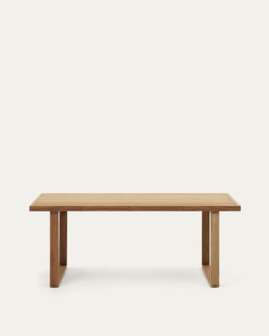 Canadell 100% outdoor solid recycled teak table, 180 x 90 cm