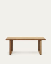 Canadell 100% outdoor solid recycled teak table, 180 x 90 cm
