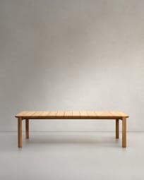 Icaro table made from solid teak wood,  220 x 102 cm, 100% FSC