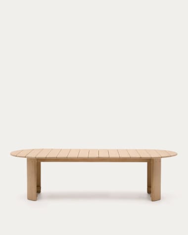 Mesa Xoriguer de  madera maciza de eucalipto 280 x 110 cm FSC 100%