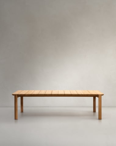Table Icaro en bois de teck 280 x 112 cm FSC 100%