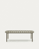 Table basse de jardin Joncols en aluminium finition peinture verte Ø 110 x 62 cm