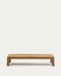 Τραπέζι σαλονιού Forcanera, μασίφ ξύλο τικ, 150x71εκ