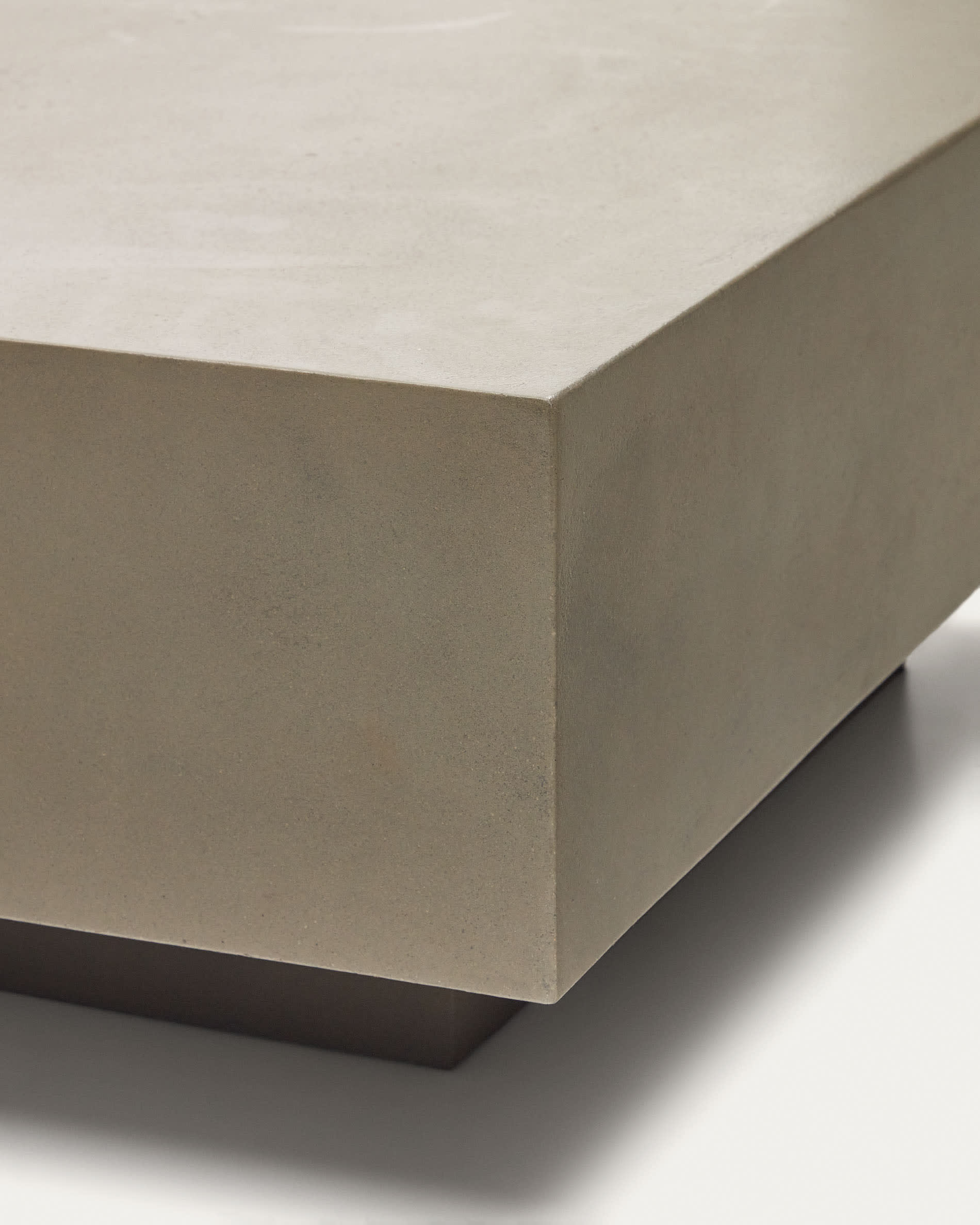 Square concrete side deals table