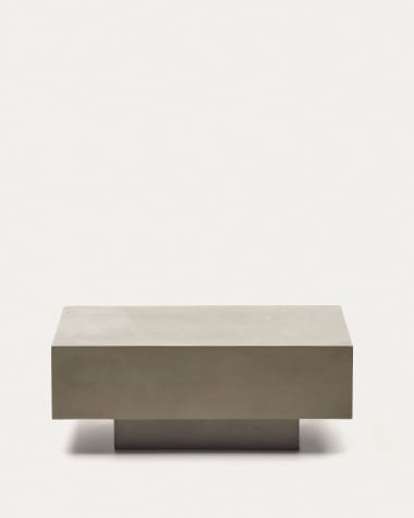 Mesa de centro Rustella de cimento 80 x 60 cm