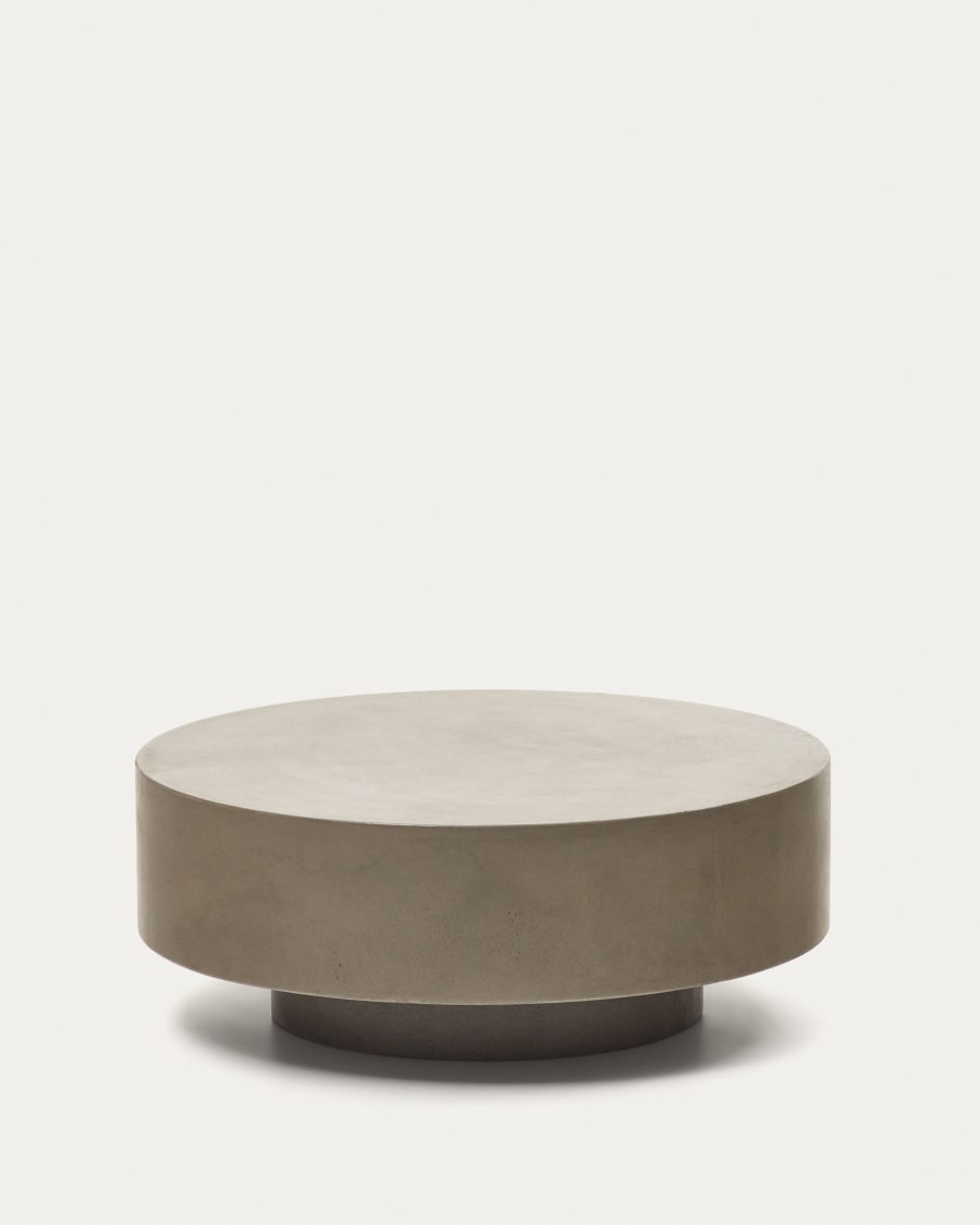 Tavolino da caffè rotondo Garbet in cemento Ø 80 cm