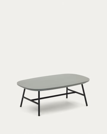 Bramant stalen salontafel met zwarte afwerking, 100 x 60 cm