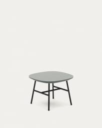 Bramant side table in steel with black finish, 60 x 60 cm