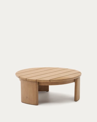 Mesa de centro Xoriguer de madeira maciça de eucalipto Ø95 cm FSC 100%