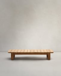 Tavolino da salotto Tirant in legno massiccio di teak FSC 100% 140 x 70 cm