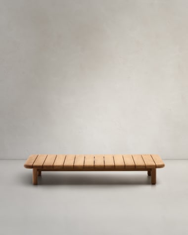 Τραπέζι σαλονιού Turqueta από μασίφ ξύλο teak 70 x 70 εκ. 100% FSC