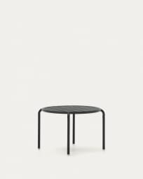 Joncols aluminium side table in powder coated grey finish, Ø 60 cm
