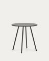 Montjoi runder Gartentisch aus Stahl mit grauem Finish Ø 70 cm