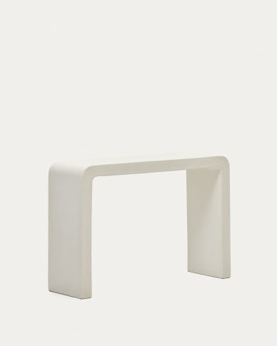 Console Aiguablava en ciment blanc 120 x 80 cm