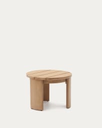Tavolino da appoggio Xoriguer in legno massiccio di eucalipto Ø64,5 cm FSC 100%