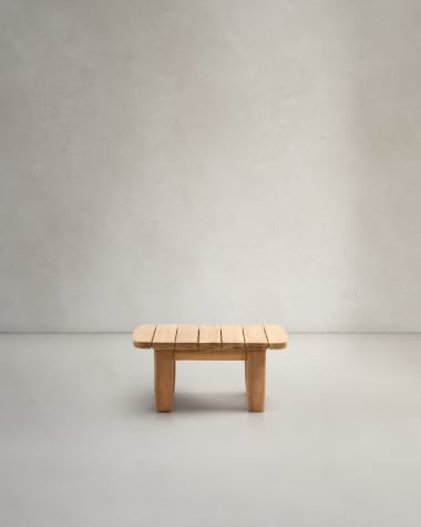 Table auxiliaire Tirant en bois de teck FSC 100 % 70 x 70 cm