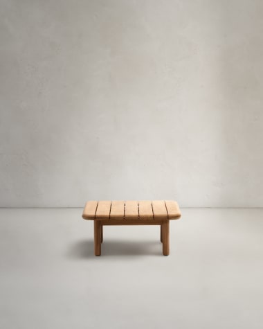 Τραπέζι σαλονιού Turqueta από μασίφ ξύλο τικ 140 x 70 εκ. 100% FSC
