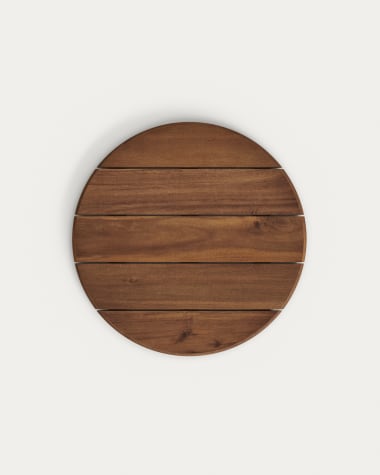 Saura round table top made of acacia wood in a walnut finish, Ø70 cm 100% FSC