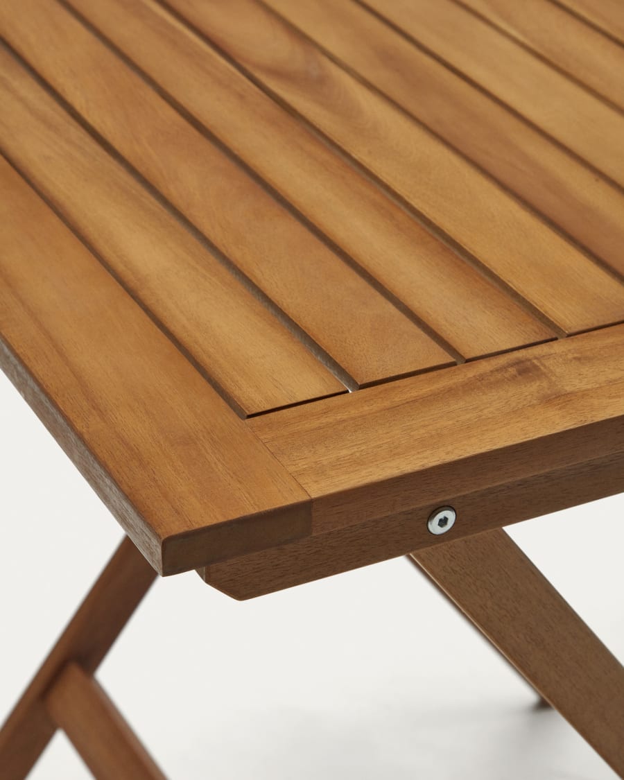 Mesa plegable de exterior Sadirar de madera maciza - NANI CONCEPT