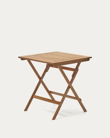 Sadirar opvouwbare tuintafel gemaakt van massief acaciahout, 70 x 70 cm